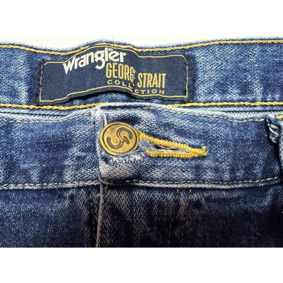 Wrangler 31MGSHD Men's Straight Leg Western Blue Jeans - Size 36x31.5 *READ - Picture 9 of 9